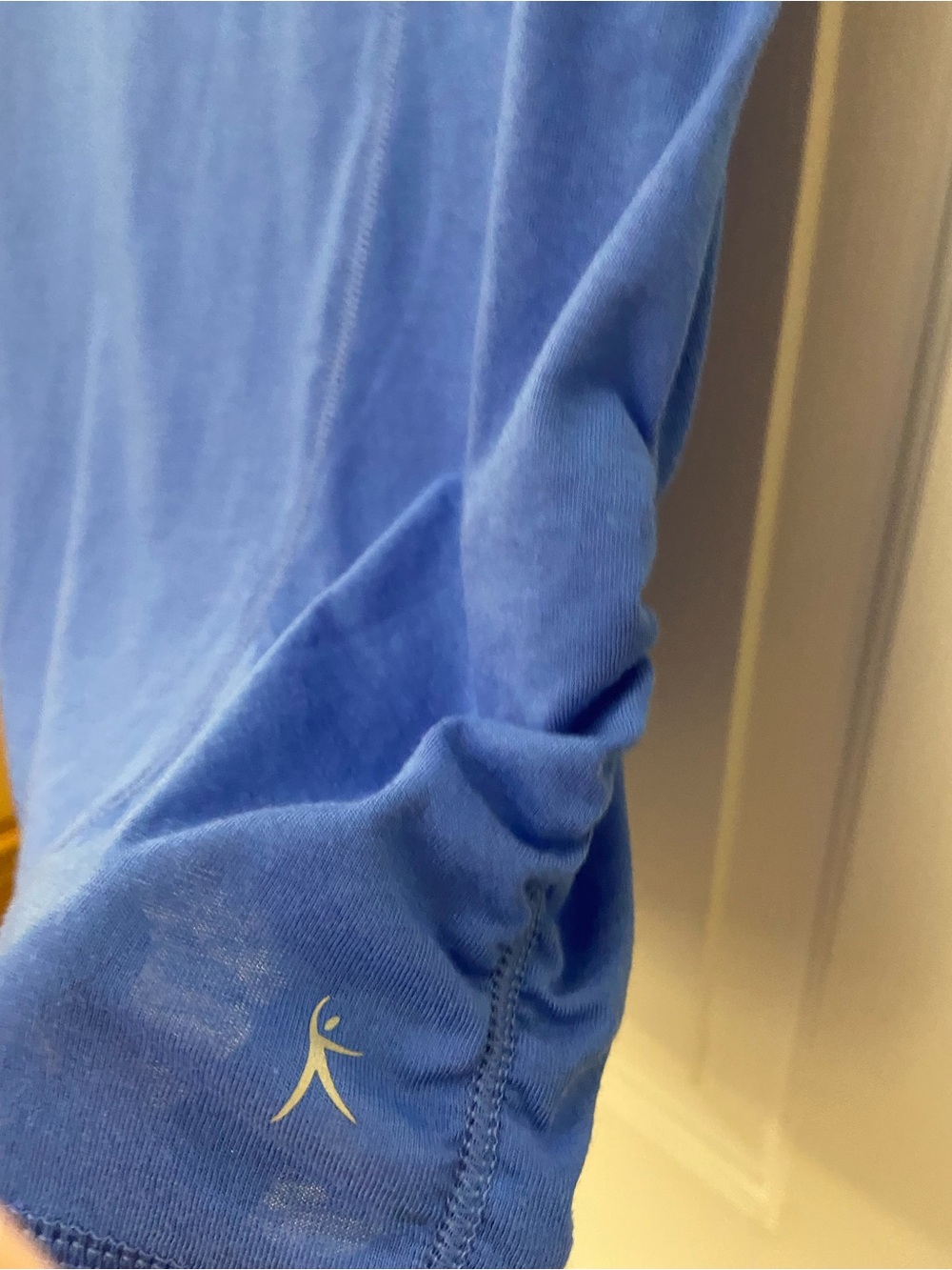 Danskin Women's Short Sleeve Tee in Blue for Workout or Casual - CUTE! - Picture 5 of 7